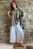 Suri Cushion Cotton Artist Smock Earth 
